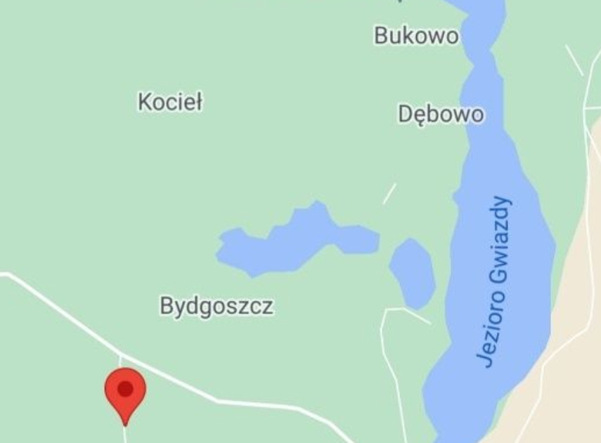 działka Kaszuby / obr. ew. Borowy Młyn / jezioro Gwiazda