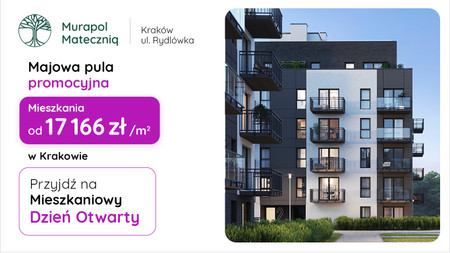 Nowa inwestycja - Murapol Mateczniq, Kraków, Podgórze Stare, ul. Rydlówka - dni otwarte