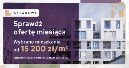 Nowa inwestycja - Apartamenty Składowa, Kraków, Krowodrza, ul. Składowa 22 - promocja