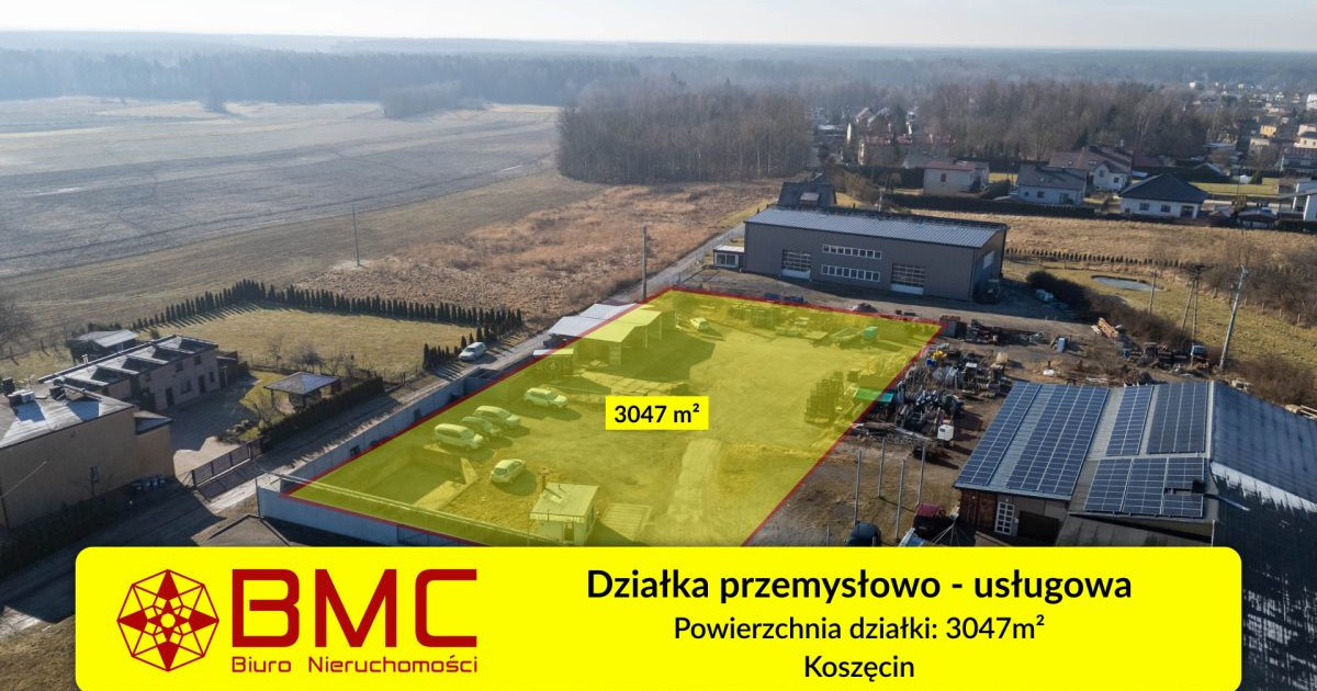 Działka przemysłowo-usługowa w Koszęcinie
