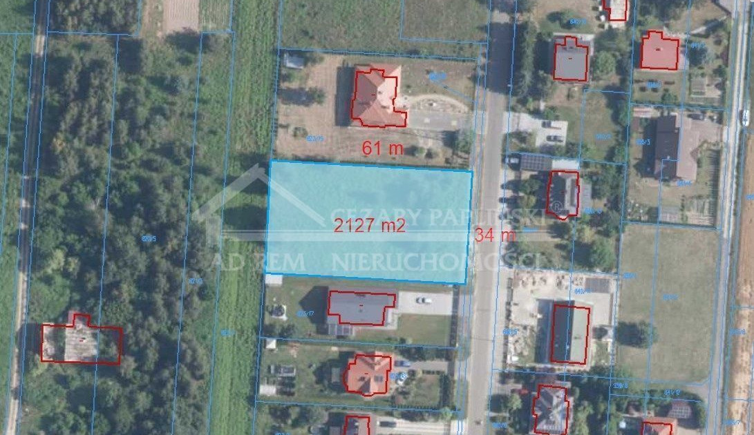 Wola Niemiecka działka budowla pow. 2127 m2
