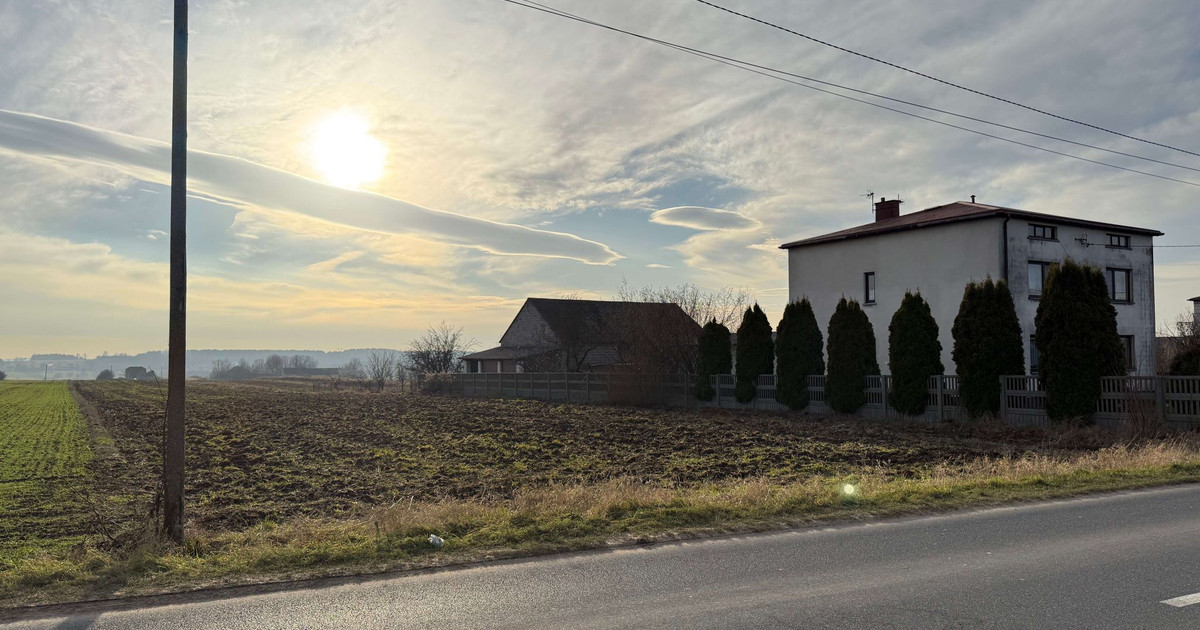 Działka do zabudowy mieszkaniowej oraz grunty rolne