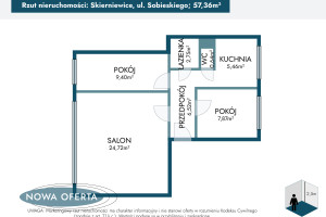 Mieszkanie na sprzedaż 58m2 Skierniewice Jana Iii Sobieskiego - zdjęcie 2