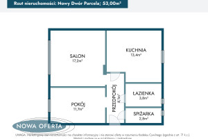 Mieszkanie na sprzedaż 53m2 skierniewicki Nowy Kawęczyn Nowy Dwór-Parcela - zdjęcie 2