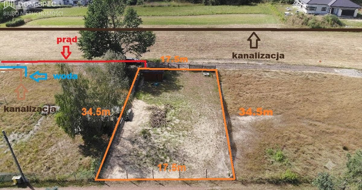 Działka budowlana (582 m²) – Rybnik, prestiżowy Za