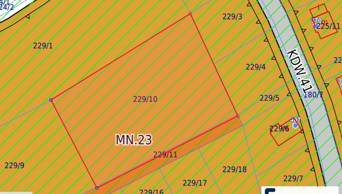 Duża widokowa działka budowlana