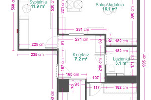 Mieszkanie na sprzedaż 55m2 Kraków Bieżanów-Prokocim Bieżanów Konrada Wallenroda - zdjęcie 2
