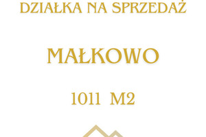 Działka na sprzedaż 1011m2 kartuski Żukowo Małkowo - zdjęcie 1