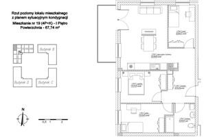 Mieszkanie na sprzedaż 68m2 lubelski Głusk Dominów - zdjęcie 3