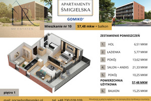 Mieszkanie na sprzedaż 58m2 Warszawa Śmigielska - zdjęcie 3