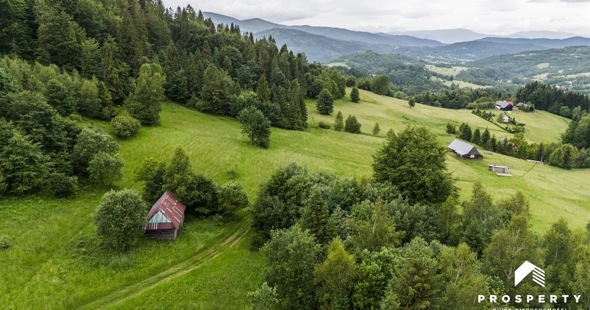 Widokowa działka rolna z domkiem