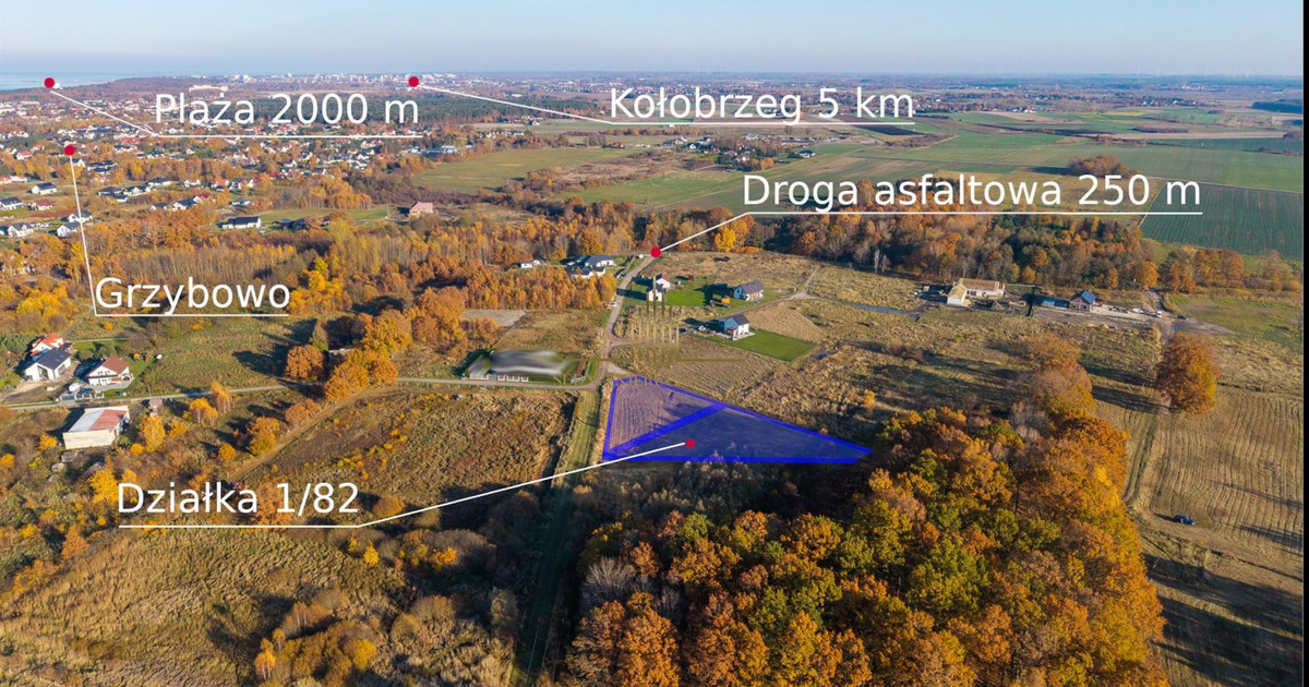 Unikatowa działka budowlana nad morzem przy lesie