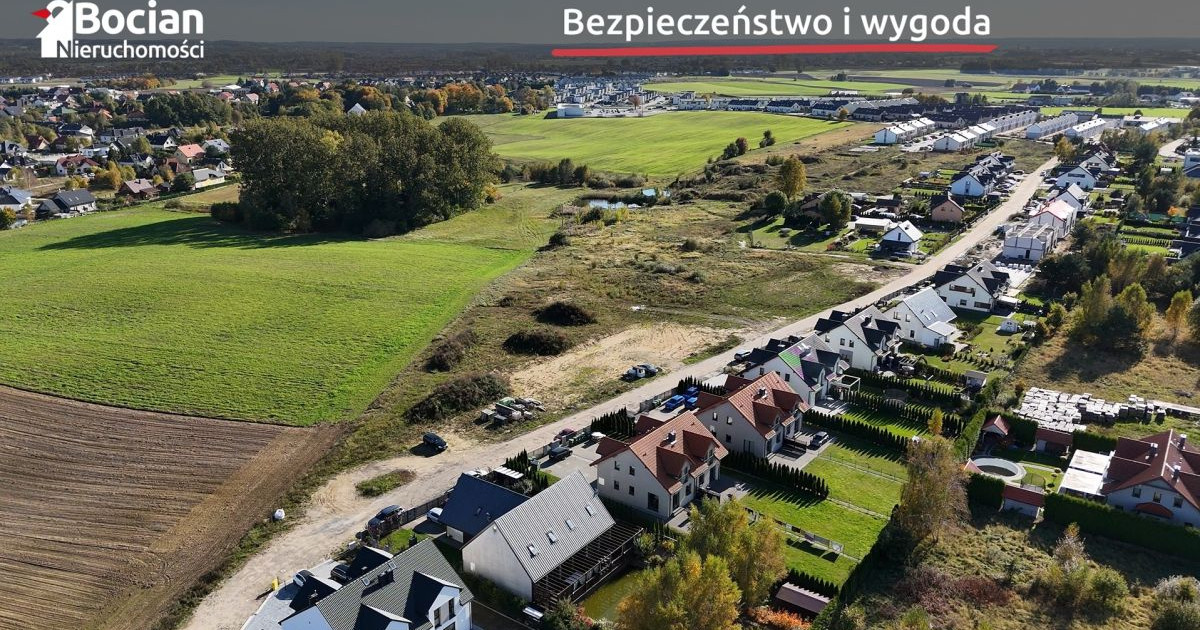 Działka z własnym stawem pod bliźniaki – Banino