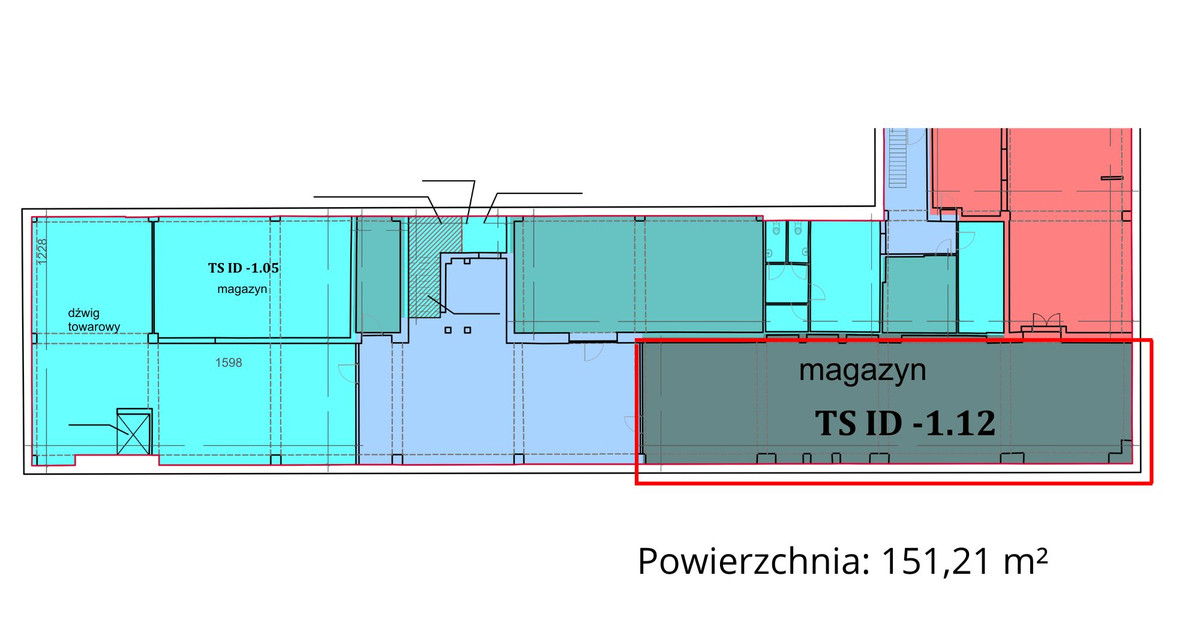 Magazyn dla sklepu internetowego lub firmy handlowej | 151,21 m² | Górniak