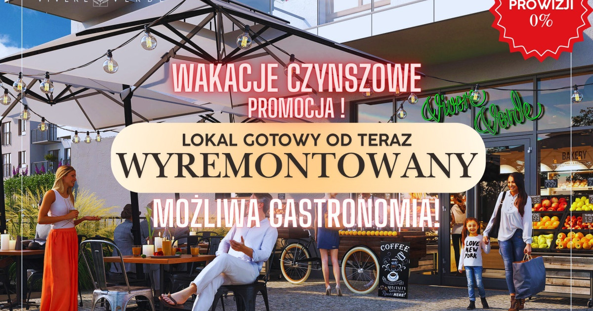 Lokal handlowo-usługowy Gdańsk + Ogródek. GASTRO