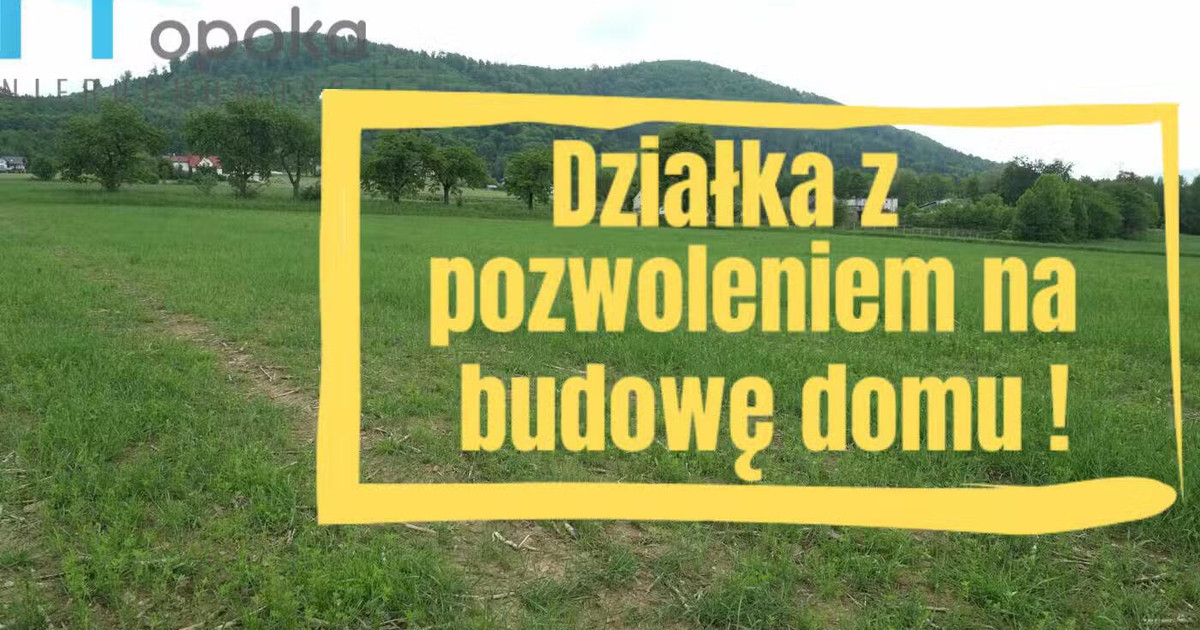 Działka z projektem domu w Ustroniu Lipowcu
