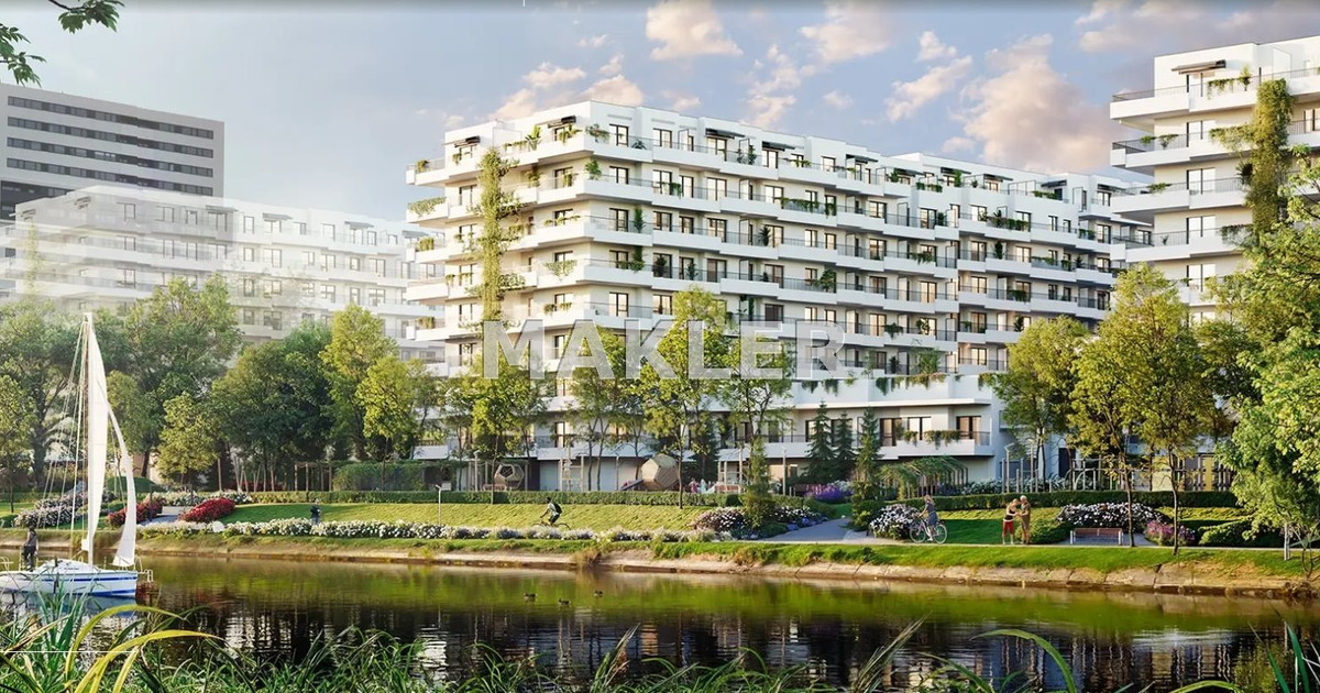 Nowoczesne osiedle z widokiem na rzekę