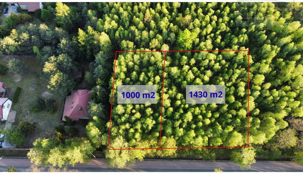 Działka w Rozalinie 1430 m2