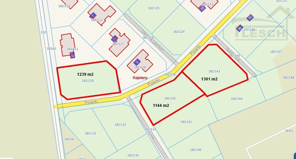 Działka w Kajetanach
