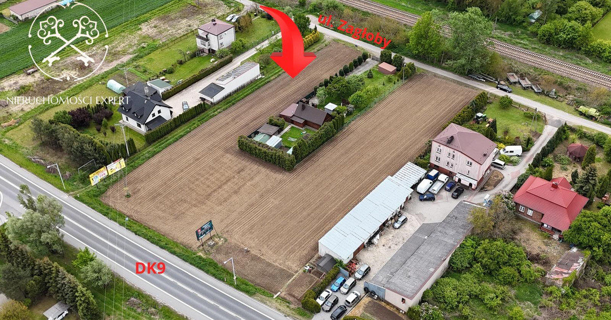 Działka budowlana 1733 m² – Ostrowiec Św., ul. Zagłoby | Przy DK9