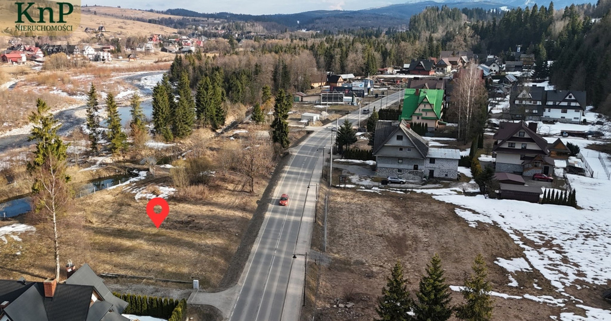 Działka przy rzece, Bukowina Tatrzańska, ul. Długa