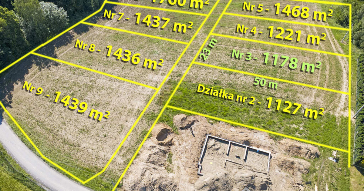 Wieliczka-Dobranowice budowlana 11,78 ar widokowa