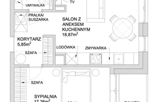 Mieszkanie na sprzedaż 46m2 Warszawa Mokotów Ksawerów Modra - zdjęcie 3