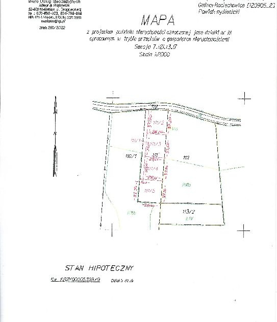 Działki budowlane Krzyworzeka 5 km od Dobczyc