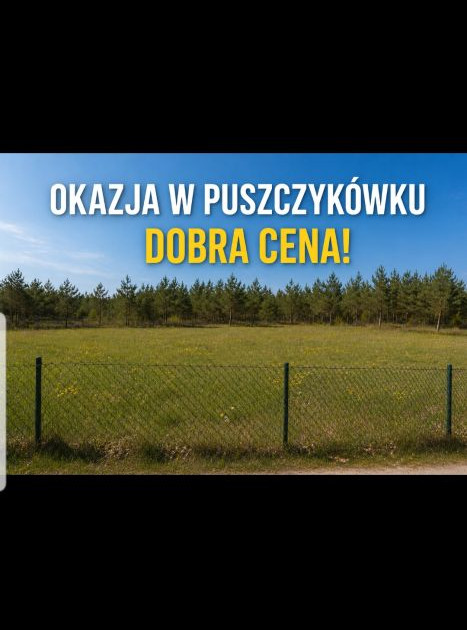 Urokliwa działka budowlana obok lasku sosnowego