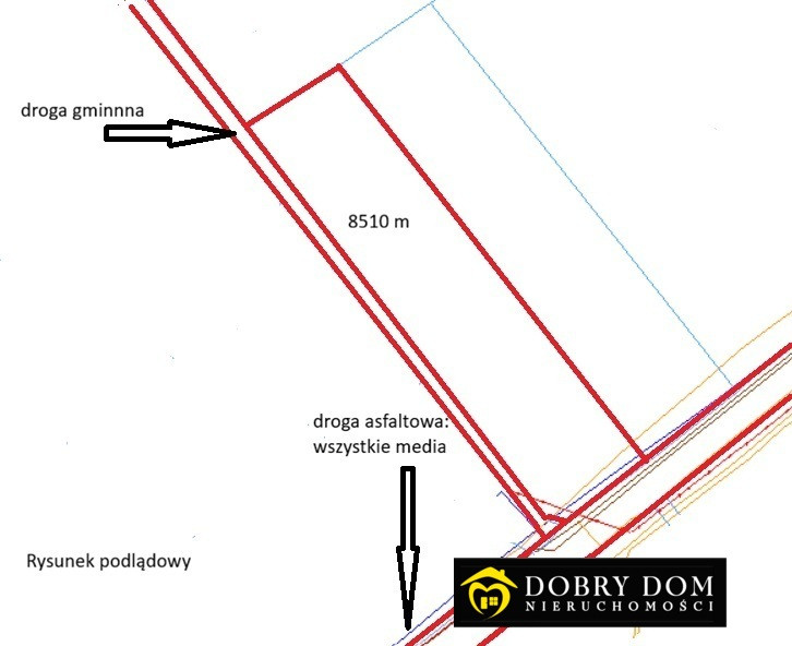 Działka w Kuczynie-150 tyś zł. 8510m2