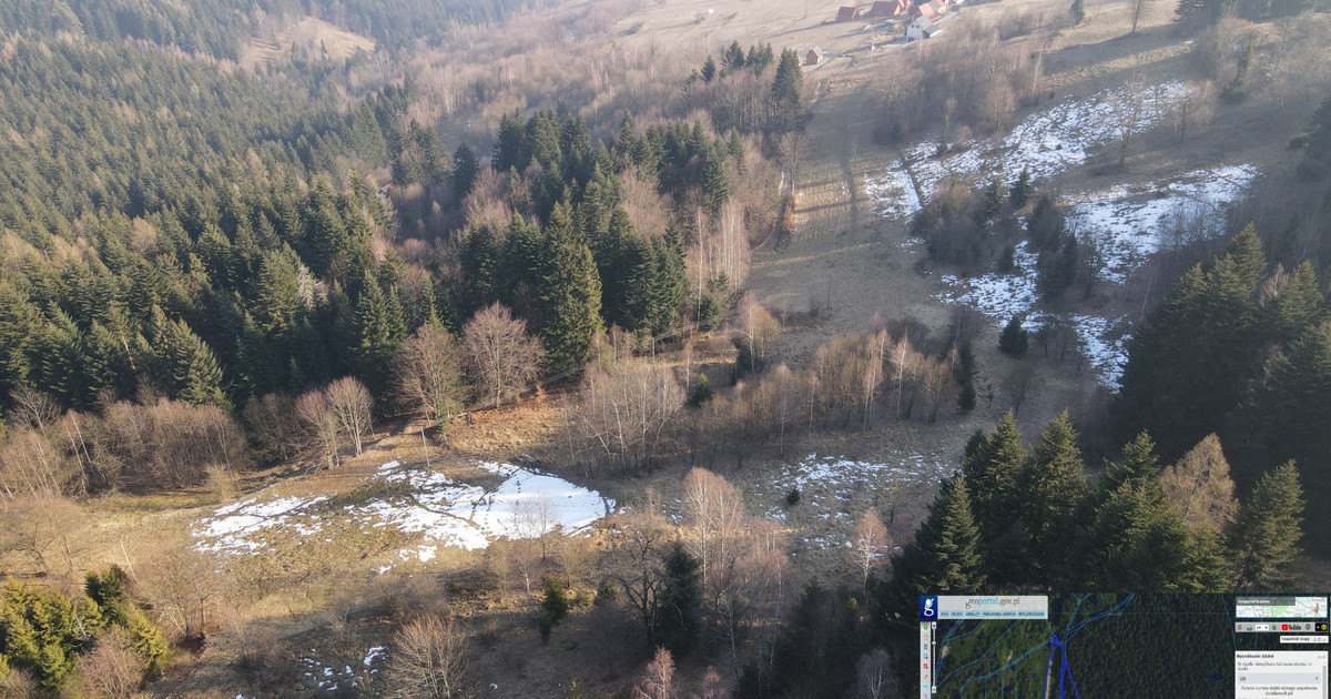 Na sprzedaż działki rolno-leśne(1.2ha)Pewel Wielka