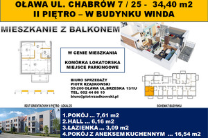 Mieszkanie na sprzedaż 34m2 oławski Oława Chabrów - zdjęcie 1