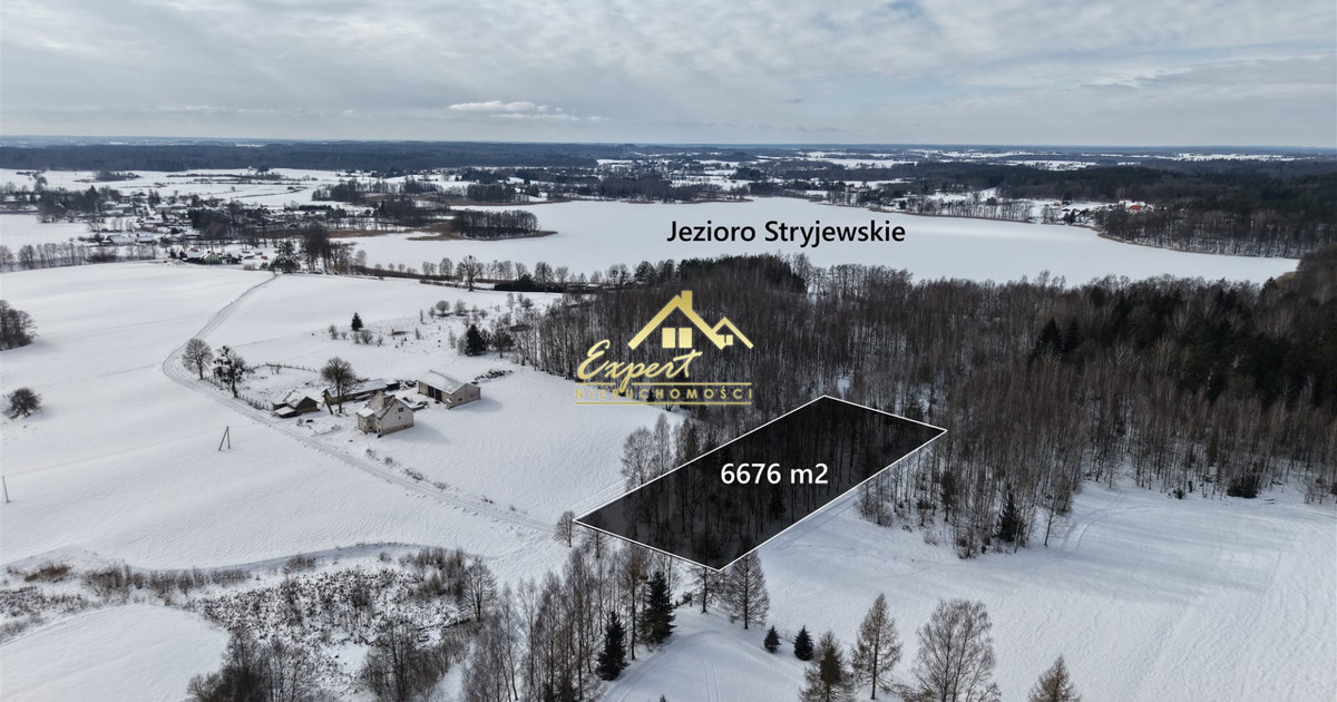 Duża działka przy Jeziorze Stryjewskim 6676 m²