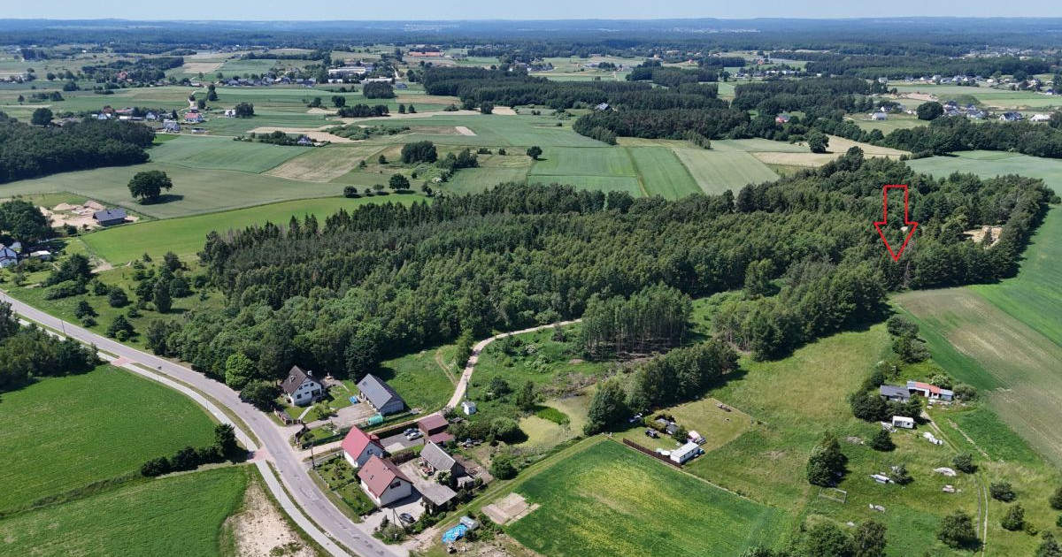 Działka budowlana przy lesie