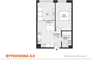 Mieszkanie na sprzedaż 43m2 Katowice Wełnowiec-Józefowiec Józefowiec Bytkowska - zdjęcie 2