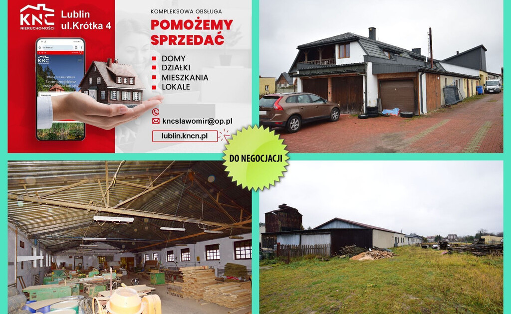 Hala produkcyjno-warsztatowa/magazyn blisko Lublin