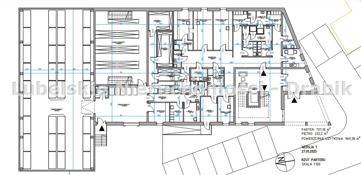 Działka Usługowa z projektem pod budowę