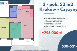 Mieszkanie na sprzedaż 52m2 Kraków Czyżyny Aleja Pokoju - zdjęcie 1