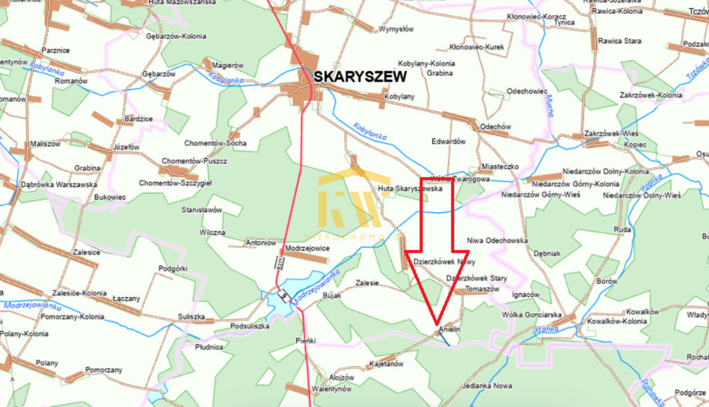 Duża działka z Warunkami Zabudowy- Anielin