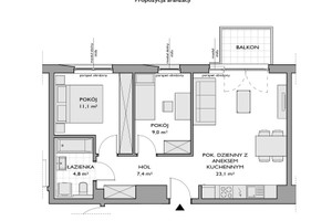 Mieszkanie na sprzedaż 58m2 Gdynia Chwarzno-Wiczlino Jana Kazimierza - zdjęcie 2