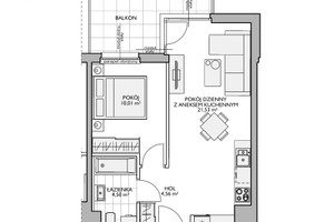 Mieszkanie na sprzedaż 42m2 Gdańsk Jasień Kiełpinek ul. Osińskiego - zdjęcie 2