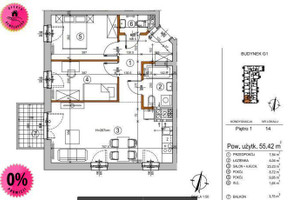 Mieszkanie na sprzedaż 56m2 Warszawa Rembertów Kawęczyn-Wygoda Chełmżyńska - zdjęcie 1