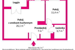 Mieszkanie na sprzedaż 49m2 wołomiński Ząbki Józefa Wybickiego - zdjęcie 1