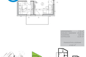 Mieszkanie na sprzedaż 48m2 kwidzyński Kwidzyn Sybiraków - zdjęcie 1