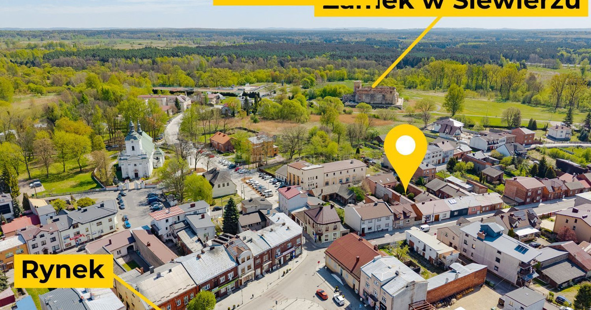 Dom z ogrodem i lokalami w centrum Siewierza
