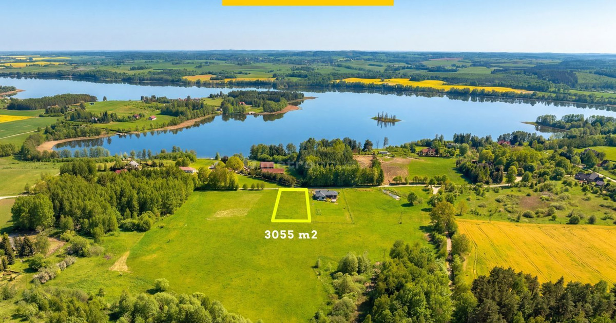 Działka z WZ w pięknej okolicy nad jeziorem