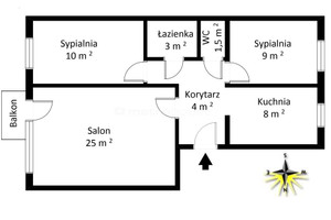 Mieszkanie na sprzedaż 61m2 Siedlce Żuławska - zdjęcie 1