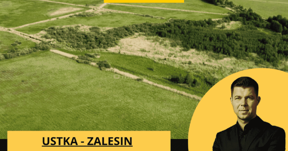 ZALESIN, działka rolna 3000m, 800m od plaży