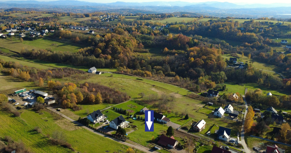 Malownicza działka budowlana 17,45 ara pod Wieliczką. Brak prowizji