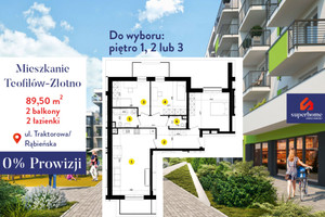 Mieszkanie na sprzedaż 90m2 Łódź Polesie Łubinowa - zdjęcie 1